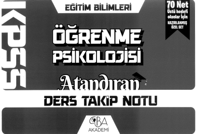 ÖĞRENME PSİKOLOJİSİ ATANDIRAN DERS TAKİP NOTU YKS Fotokopi
