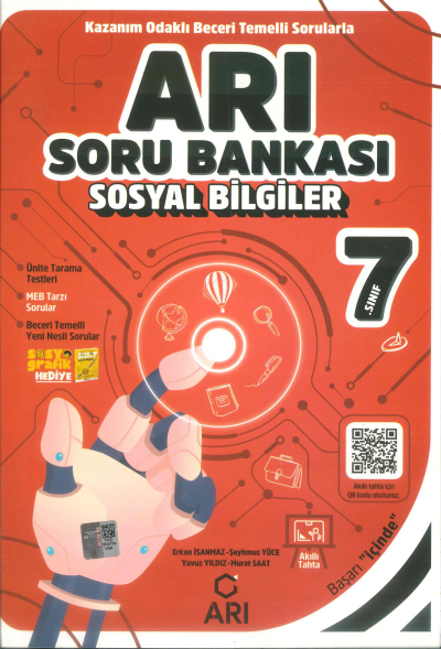 7. Sınıf Sosyal Bilgiler Arı Soru Bankası Arı Yayıncılık YKS Fotokopi