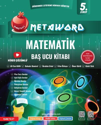 5. Sınıf Matematik Metaword Baş Ucu Kitabı Nartest YKS Fotokopi