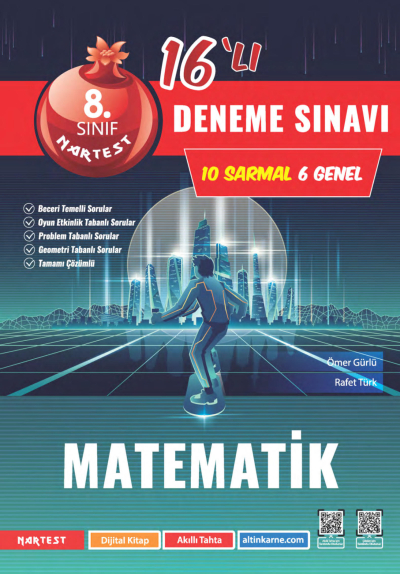 8. Sınıf Matematik Mod 16 Deneme Nartest Yayınları YKS Fotokopi