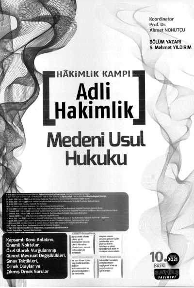 HAKİMLİK KAMPI ADLİ HAKİMLİK MEDENİ USUL HUKUKU