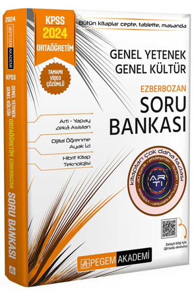 2024 KPSS Genel Yetenek Genel Kültür Ortaöğretim Ezberbozan Soru Bankası YKS Fotokopi