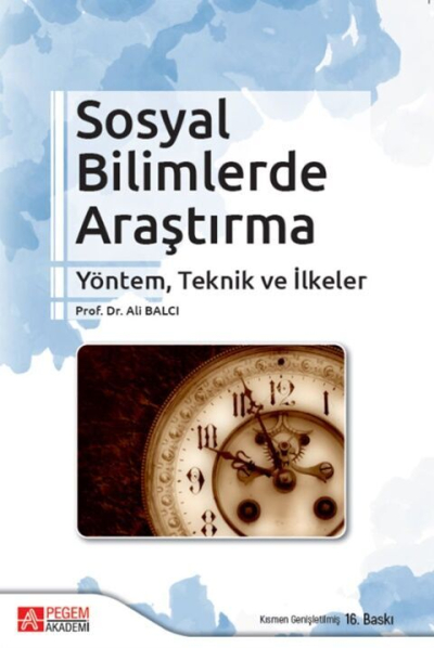 Sosyal Bilimlerde Araştırma Yöntem Teknik ve İlkeler Pegem Yayınları YKS Fotokopi