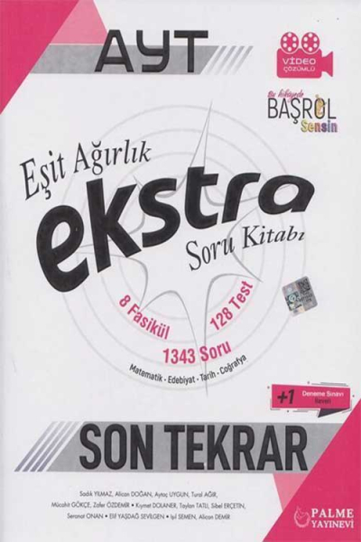 AYT Eşit Ağırlık Ekstra Son Tekrar Soru Kitabı YKS Fotokopi