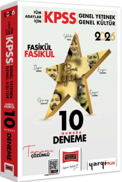 KPSS Tüm Adaylar İçin GK-GY Tüm Dersler Fasikül Fasikül On Numara 5 Yıldız 10 Deneme Yargı Yayınları YKS Fotokopi