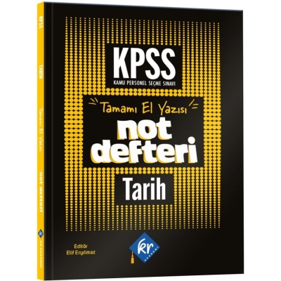 KPSS GY-GK Tarih Konu Anlatımlı Not Defteri KR Akademi Yayınları YKS Fotokopi