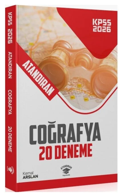 2026 KPSS Coğrafya 20 Deneme Çözümlü Atandıran Yayıncılık YKS Fotokopi