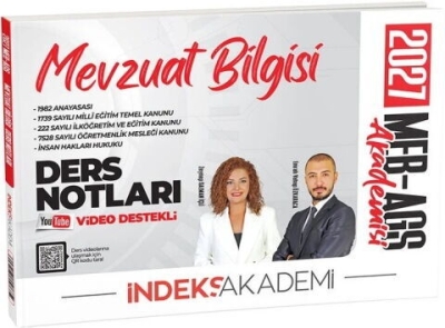 MEB-AGS Akademisi Mevzuat Bilgisi Video Ders Notları İndeks Akademi Yayıncılık YKS Fotokopi