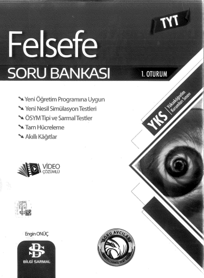 TYT FELSEFE SORU BANKASI YKS Fotokopi