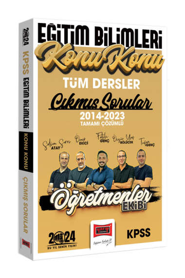 2024 KPSS Eğitim Bilimleri Öğretmenler Ekibi Tüm Dersler Tamamı Çözümlü Son 10 Yıl Konu Konu Çıkmış Sorular (2014-2023) YKS Fotokopi