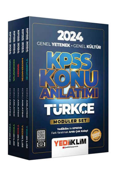 2024 KPSS Türkçe Konu Anlatımı Modüler Set YKS Fotokopi