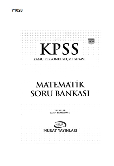 KPSS MATEMATİK SORU BANKASI ÇÖZÜMLÜ YKS Fotokopi