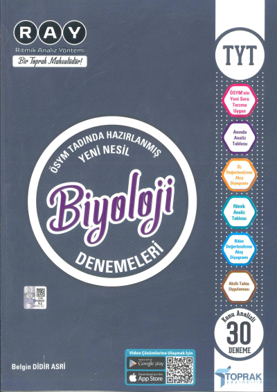TYT Biyoloji 30 Deneme Kitabı YKS Fotokopi