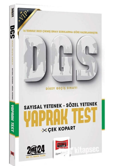 2024 DGS Sözel Sayısal Bölüm Yaprak Test YKS Fotokopi