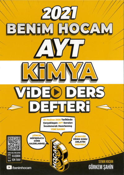 AYT KİMYA VİDEO DERS DEFTERİ YKS Fotokopi