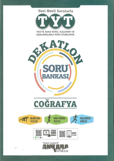 TYT COĞRAFYA DEKATLON SORU BANKASI YKS Fotokopi