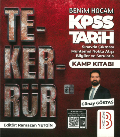 TEKERRÜR TARİH KAMP KİTABI SINAVDA ÇIKMASI MUHTEMEL NOKTA ATIŞI BİLGİLER VE SORULARLA YKS Fotokopi