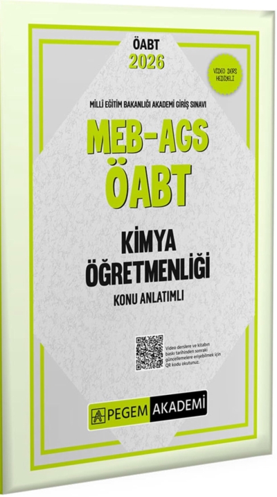 MEB-AGS-ÖABT Kimya Öğretmenliği Konu Anlatımlı Pegem Akademi Yayıncılık YKS Fotokopi