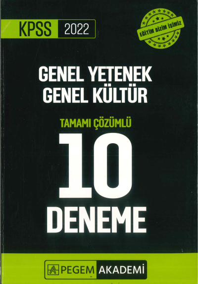 GKGY 10'LU PAKET DENEME ÇÖZÜMLÜ YKS Fotokopi