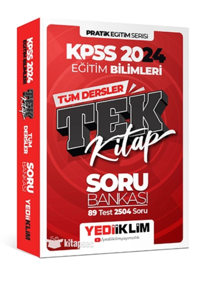 2024 KPSS Eğitim Bilimleri Tüm Dersler Tek Kitap Soru Bankası YKS Fotokopi