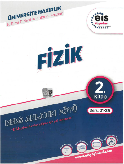 YKS - Mavi Set - DAF - Fizik - 2. Kitap Eis Yayınları Ders:01-26 9-10-11. Sınıf Konularını Kapsar YKS Fotokopi