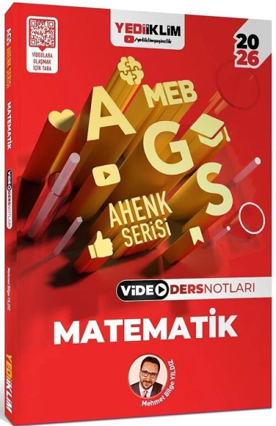 2026 MEB-AGS Matematik Sayısal Yetenek Video Ders Notları Ahenk Serisi Mehmet Bilge Yıldız Yediiklim Yayınları YKS Fotokopi