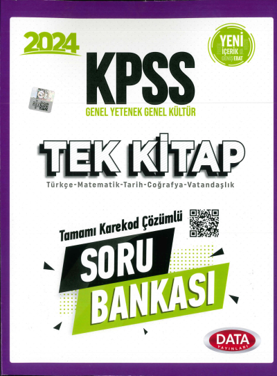 KPSS TEK KİTAP TAMAMI KAREKOD ÇÖZÜMLÜ SORU BANKASI YKS Fotokopi