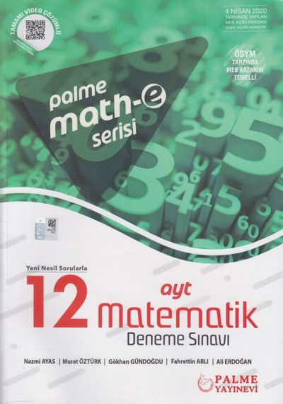 AYT Matematik 12 Deneme Sınavı Mathe Serisi Palme Yayınları YKS Fotokopi