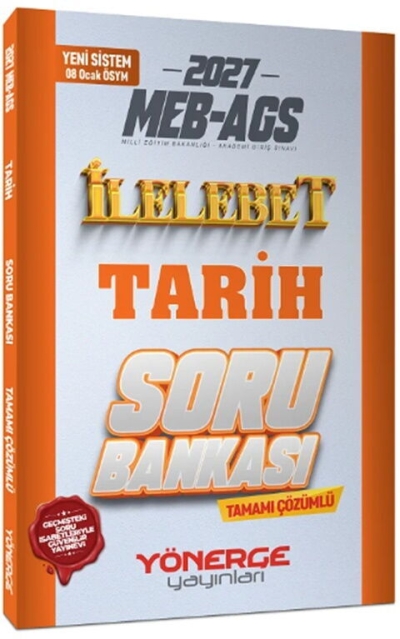 MEB-AGS Tarih İlelebet Soru Bankası Çözümlü Yönerge Yayınları YKS Fotokopi