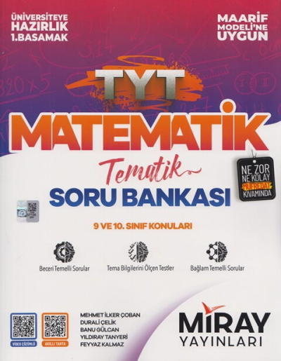 TYT Matematik Maarif Model Tematik Soru Bankası Miray Yayınları YKS Fotokopi