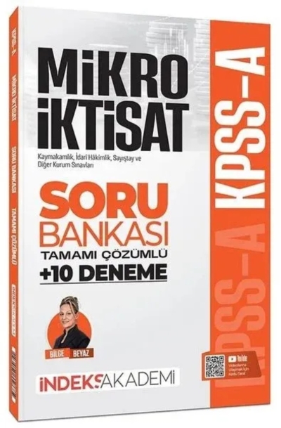 KPSS A Grubu Mikro İktisat Soru Bankası ve 10 Deneme Çözümlü - Bilge Beyaz İndeks Akademi Yayıncılık YKS Fotokopi