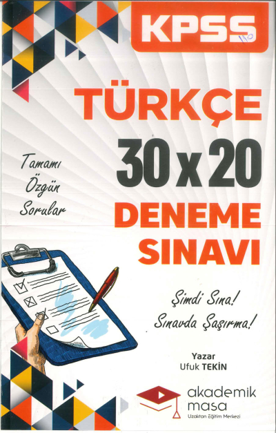 TÜRKÇE 30*20 DENEME SINAVI YKS Fotokopi