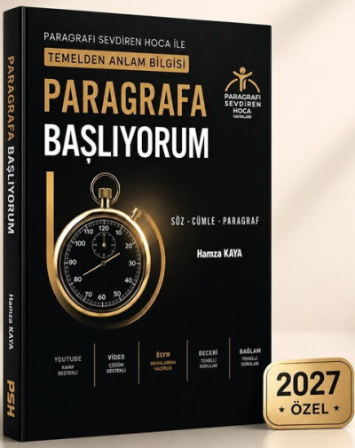 Paragrafa Başlıyorum Temelden Anlam Bilgisi Paragrafı Sevdiren Hoca Yayınları Hamza Kaya YKS Fotokopi