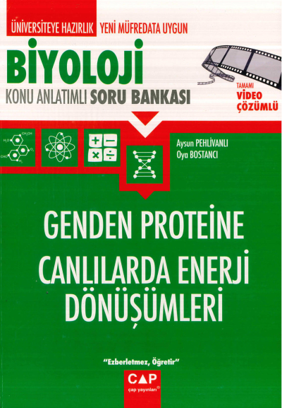 BİYOLOJİ GENDEN PROTEİNE CANLILARDA ENERJİ DÖNÜŞÜMLERİ KONU ANLATIMLI SORU BANKASI YKS Fotokopi