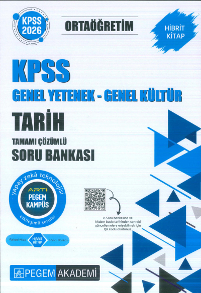 Ortaöğretim KPSS Tarih Tamamı Çözümlü Soru Bankası Pegem Akademi YKS Fotokopi