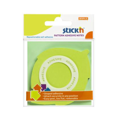 Hopax Stıckn Yapışkanlı Not Kağıdı Yaprak Şekilli 50 YP 70x70 Yeşil YKS Fotokopi