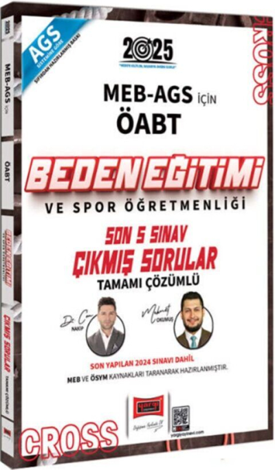 2025 ÖABT MEB-AGS Beden Eğitimi Öğretmenliği CROSS Çıkmış Sorular Son 5 Sınav Çözümlü Yargı Yayınları YKS Fotokopi