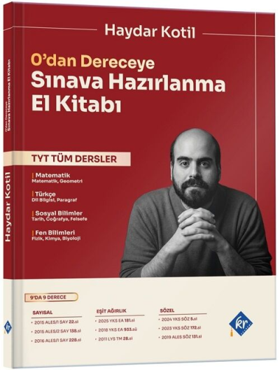 Haydar Kotil 0'dan Dereceye TYT Tüm Dersler Sınava Hazırlanma El Kitabı KR Akademi Yayınları YKS Fotokopi