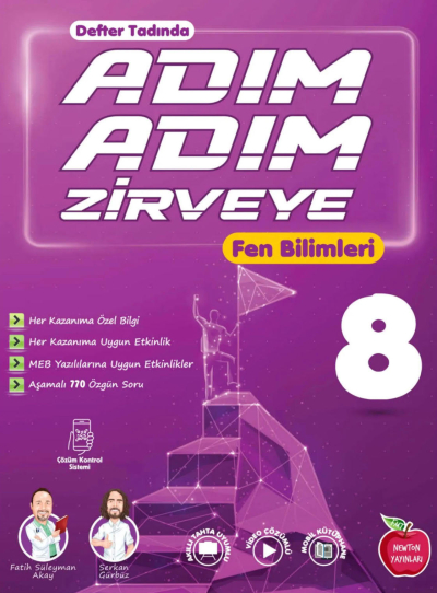 8. Sınıf Adım Adım Zirveye Fen Bilimleri Soru Bankası Newton Yayınları YKS Fotokopi
