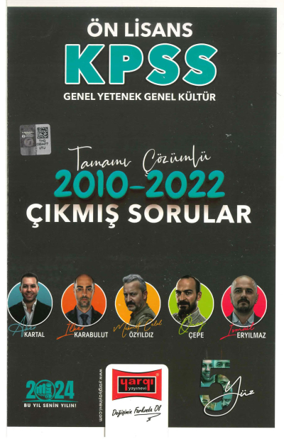 ÖNLİSANS 2010-2022 TAMAMI ÇÖZÜMLÜ ÇIKMIŞ SORULAR YKS Fotokopi