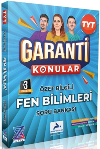 Z Takımı TYT Fen Bilimleri Garanti Konular Soru Bankası Paraf Yayınları YKS Fotokopi