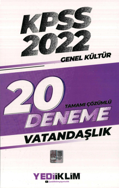 VATANDAŞLIK 20 DENEME ÇÖZÜMLÜ YKS Fotokopi