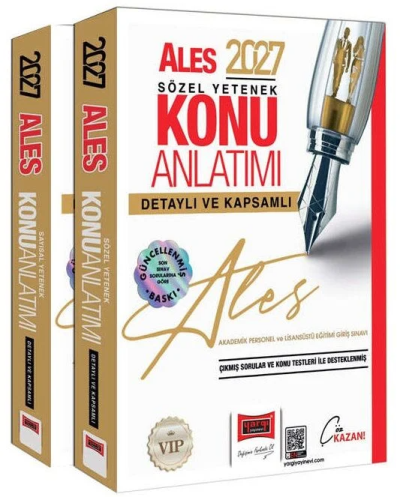 2027 ALES VIP Konu Anlatımlı Modüler Set Yargı Yayınları YKS Fotokopi