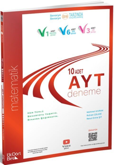 Model AYT 10 lu Matematik Deneme Üç Dört Beş Yayınları YKS Fotokopi