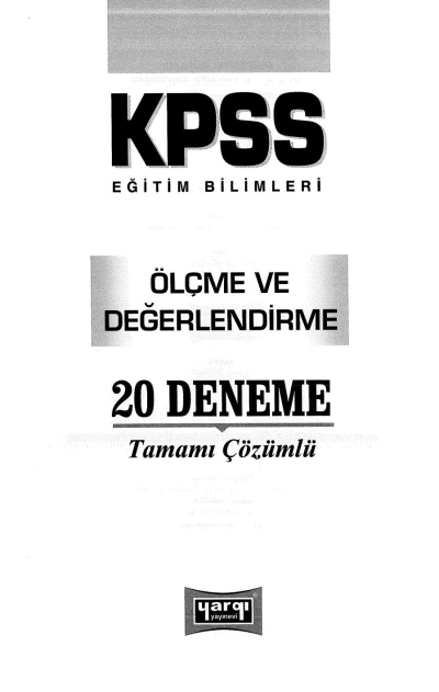 ÖLÇME DEĞERLENDİRME 20 Lİ DENEME YKS Fotokopi