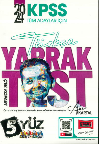 TÜRKÇE ÇEK KOPAR YAPRAK TEST (5YÜZ) YKS Fotokopi