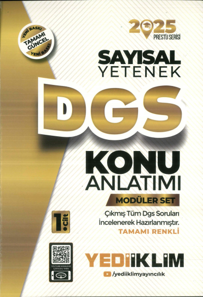 YEDİİKLİM DGS SAYISAL KONU ANLATIM 2025 YKS Fotokopi