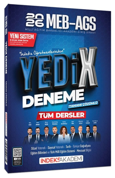 2026 MEB-AGS Tüm Dersler YediX 7 Deneme Çözümlü İndeks Akademi Yayıncılık YKS Fotokopi