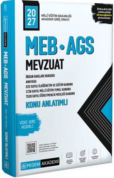 MEB AGS Mevzuat Konu Anlatımlı Pegem Yayınları YKS Fotokopi