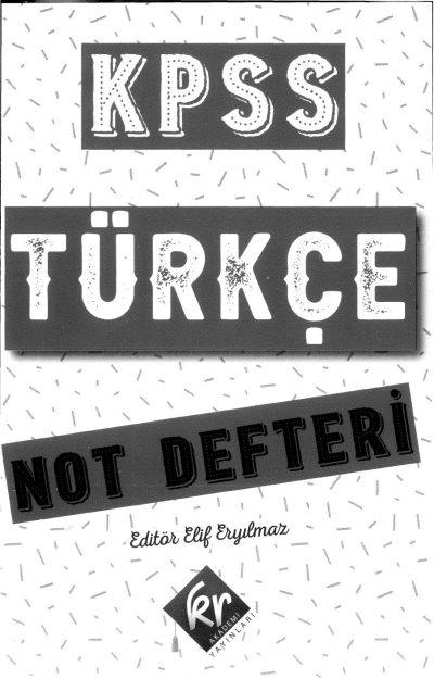 KPSS TÜRKÇE NOT DEFTERİ TAMAMI EL YAZIMI YKS Fotokopi
